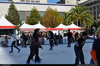 Photo by elki | San Francisco  san francisco, union square, ice rink, christmas